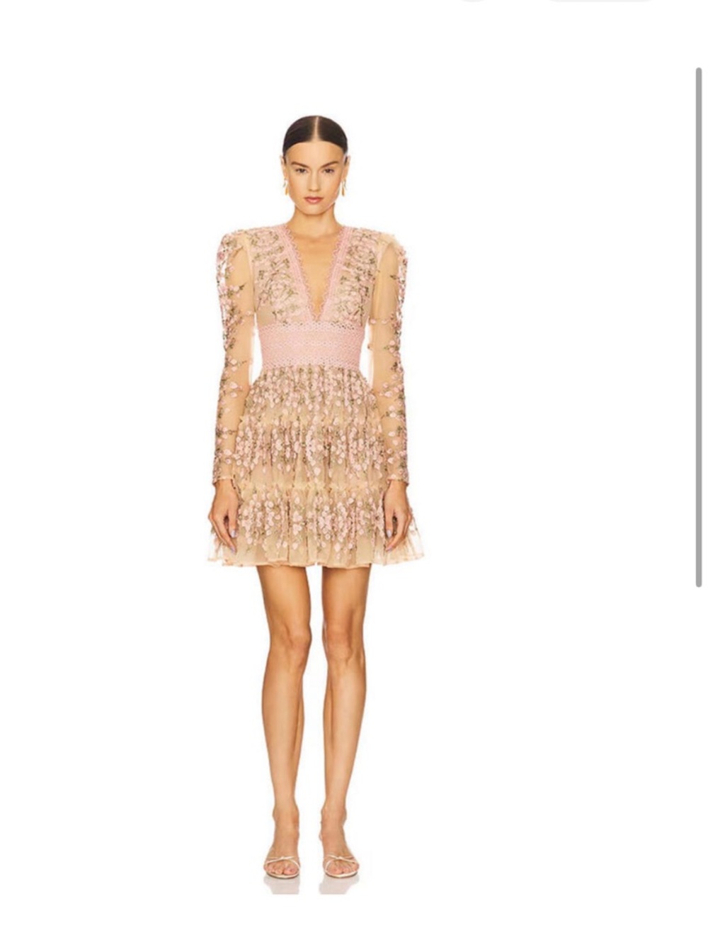Bronx and Banco Megan Mini Dress in Rose. New with tags.